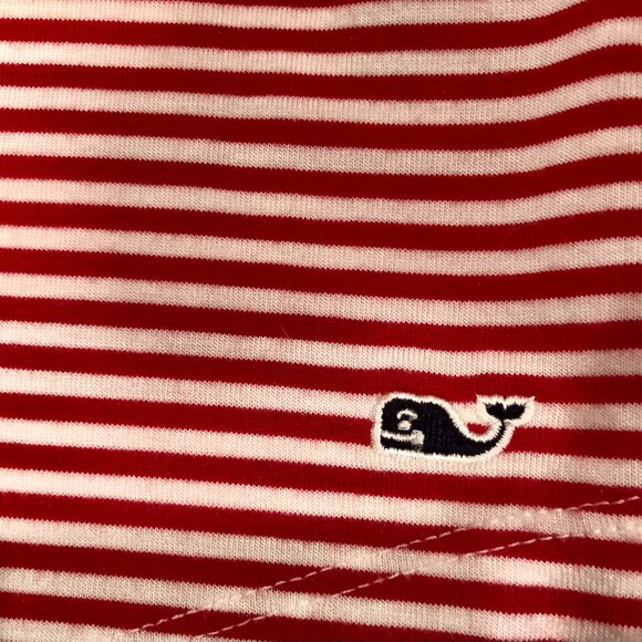 Vineyard Vines Red and White Stripe Top, Sz XS - Picture 3 of 4
